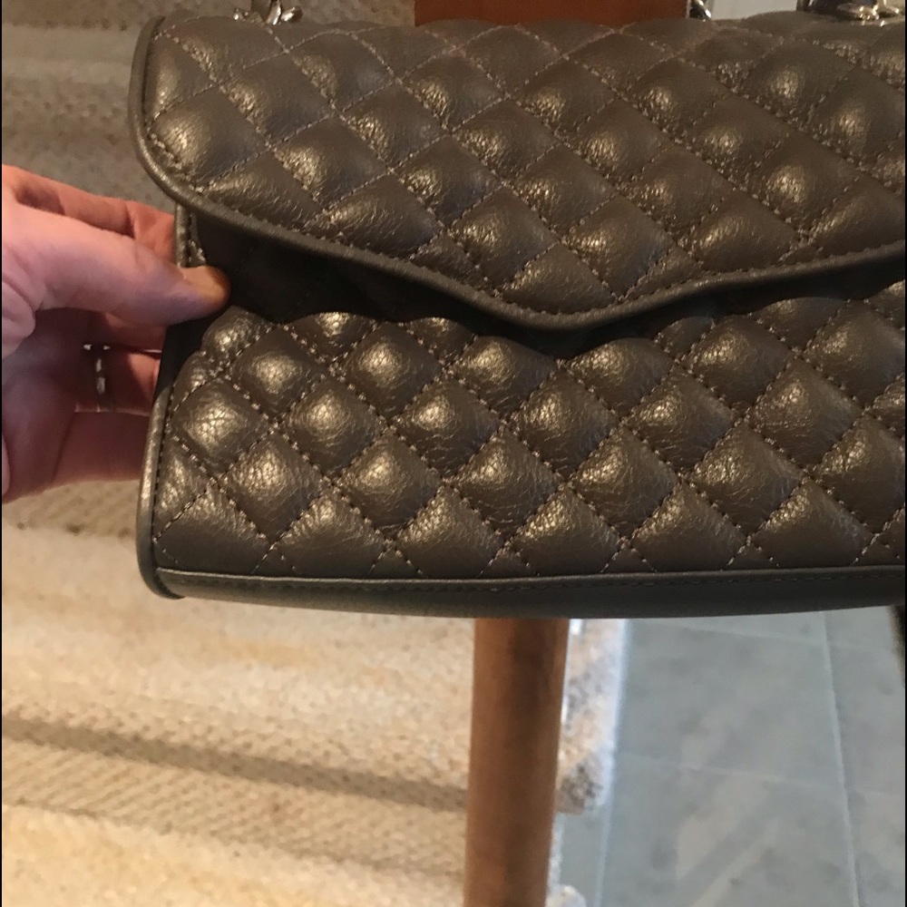 Rebecca Minkoff grey quilted handbag